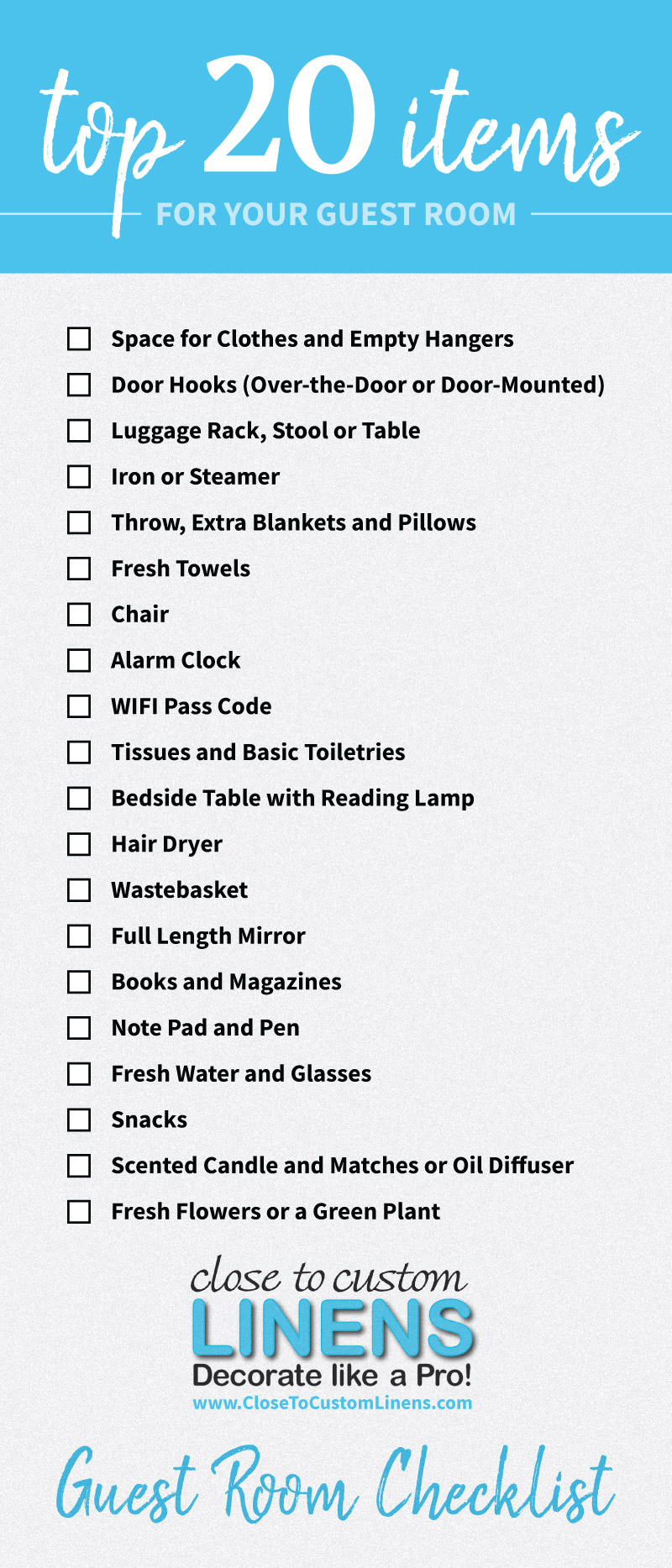 New Home Essentials Checklist. A Room by Room List of 